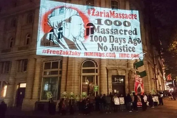 Londra'da Şeyh Zakzaki Protestosu