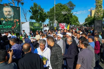 حضور با شکوه مردم تبریز در مراسم غدیر خم
