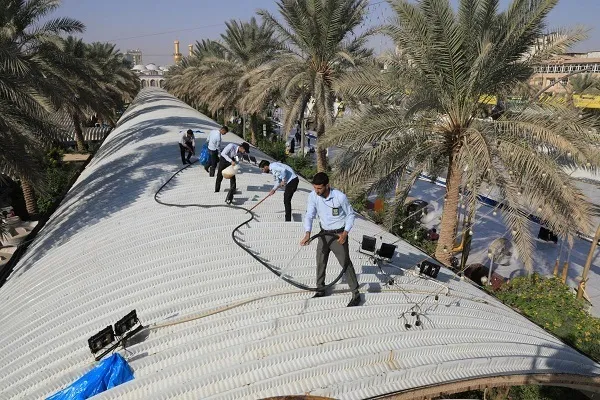 Preparação do Bainul Haramain para receber os peregrinos no inverno + foto