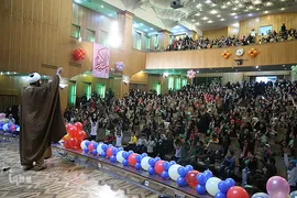 جشن تولد فرزندان شهدای مدافع حرم در شب میلاد حضرت عبدالعظیم حسنی(ع)