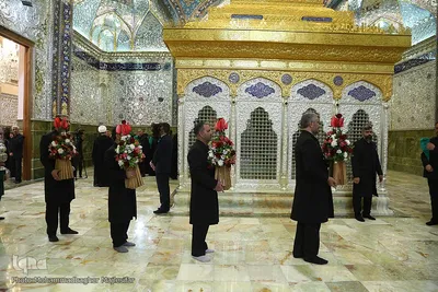 آیین بازگشایی ضریح حرم حضرت زینب خواهر امام رضا (ع)