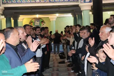 مراسم معنوی شب قدر در مصلی تکاب‎