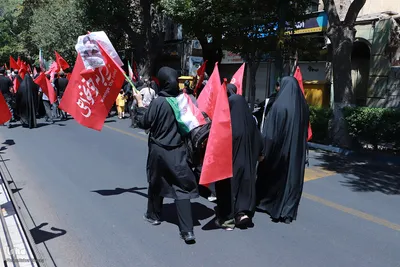 مراسم آیینی پیاده‌روی جاماندگان اربعین حسینی - تبریز