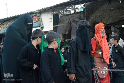 حرکت نمادین کاروان اسرای کربلا تا شام در قم