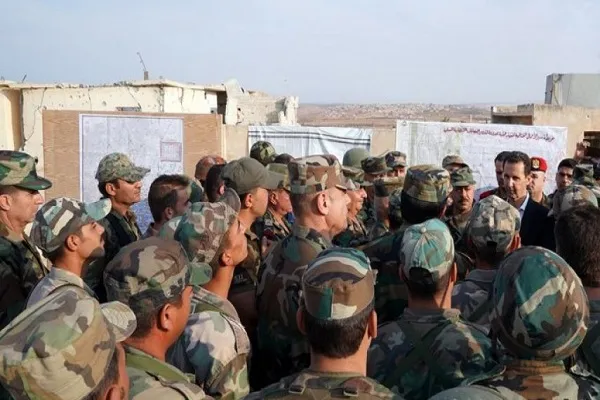 حضور بشار اسد در خط مقدم نبرد در جنوب ادلب