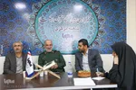 حضور فرمانده سپاه روح‌الله و مدیرکل حفظ آثار استان مرکزی در ایکنا بمناسبت روز خبرنگار