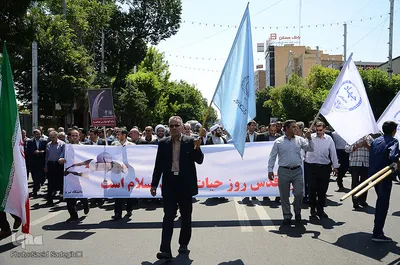 حضور جهادگران دانشگاهی آذربایجان شرقی در راهپمایی روز جهانی قدس‎
