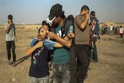 Zionist Troops Attack Palestinian Protesters in Gaza, 70 Injured
