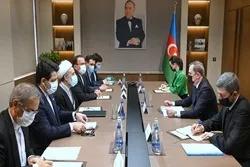 Ceyhun Bayramov İran parlamentinin komissiya sədrilə görüşüb