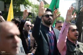 تجمع دانشگاهیان دانشگاه تهران در حمایت از خیزش دانشجویان دانشگاه‌های آمریکا