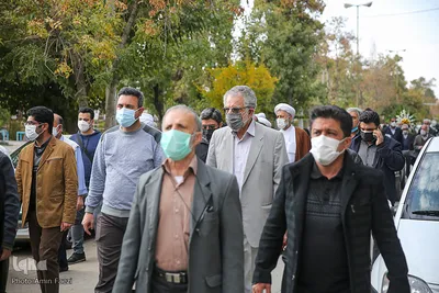 مراسم تشییع حافظ قران مرحوم استاد پرویز رمضانی‎‎