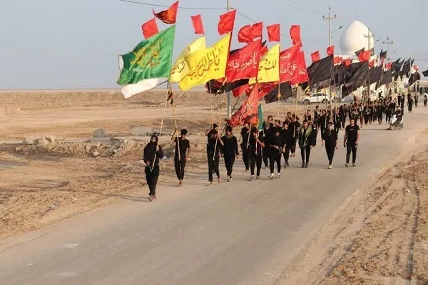 Irak'ın en güney noktasından Erbain yürüyüşü başladı