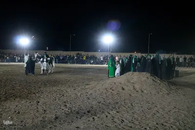 مراسم آیینی خیمه‌سوزان در مبارکه