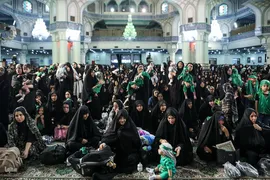 مراسم شیرخوارگان حسینی در حرم عبدالعظیم حسنی