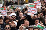 مراسم تجمع مردم اهر در سوگ رهبر شهید انقلاب