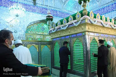 جشن میلاد امام رضا در امامزاده سیدجعفر محمد (ع) یزد‎