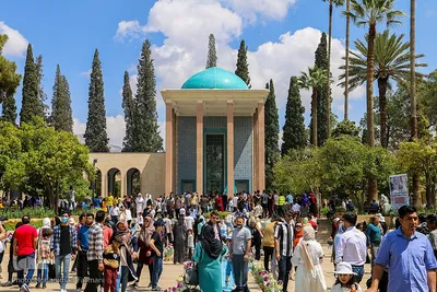 مسافران نوروزی در سعدی