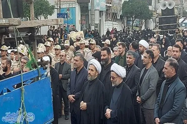 آئین تشییع  و تدفین پیکر مطهر شهید گمنام دفاع مقدس در فریدونکنار
