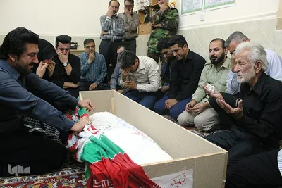 مراسم وداع خانواده شهید محمد قائدی