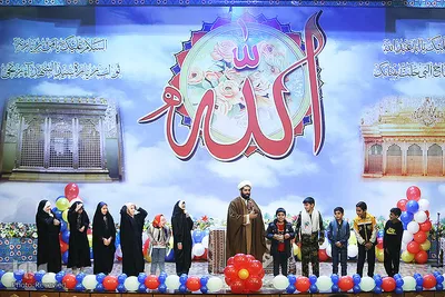 جشن تولد فرزندان شهدای مدافع حرم در شب میلاد حضرت عبدالعظیم حسنی(ع)