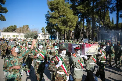 مراسم تشییع و خاکسپاری شهید گمنام در شیراز