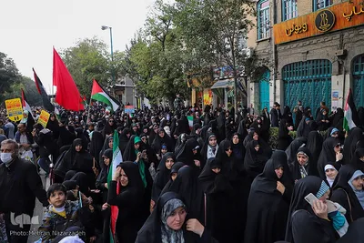 راهپیمایی مردم تبریز در حمایت از مردم فلسطین و حماسه طوفان الاقصی‎