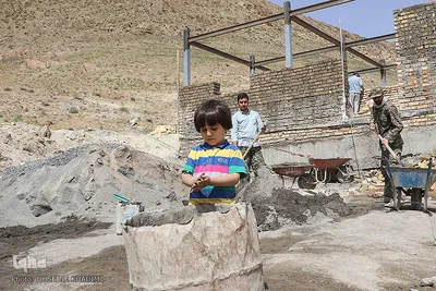 حضور اردوی جهادی اراک در روستای بهادرستان