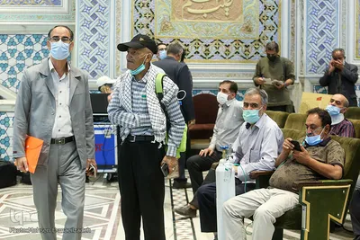 آیین تجلیل از جانبازان شیمیایی در حرم رضوی
