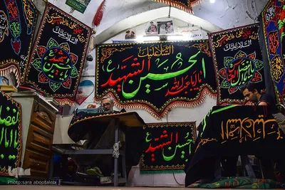 پرچم‌دوزی؛ نماد خلاقیت و عشق هنرمند ایرانی به اهل بیت‌(ع)‎‎