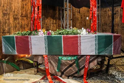 مراسم استقبال و وداع با شهید گمنام در جهاددانشگاهی سمنان