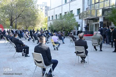 مراسم وداع با پیکر محمد محمدپور مدیرکل فرهنگ و ارشاد اسلامی آذربایجان شرقی