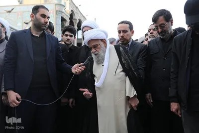 تشییع شهیدان علی و مرتضی لاریجانی در قم