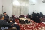 دیدار رئیس بنیاد شهید بابل با مادر معظم روحانی شهید جبار قلی‌زاده آغوزبنی