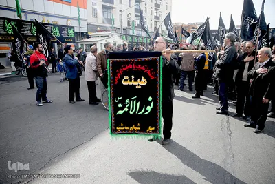 تجمع بزرگ عزاداران فاطمی در میدان هفت تیر