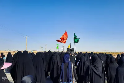 پیادروی جاماندگان اربعین حسینی در نایین