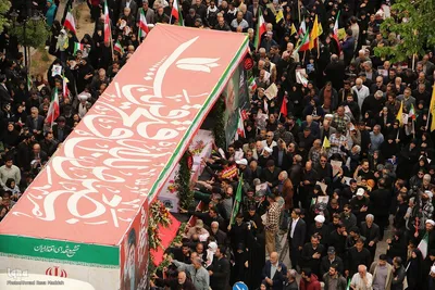 تشییع پیکر سرلشکر شهید مجید خادمی و ۵ تن از شهدای اقتدار در شیراز