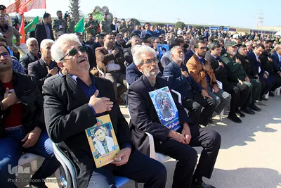 خاکسپاری پيكر شهيد گمنام دفاع مقدس در مجتمع آموزش صنعت نفت اهواز 