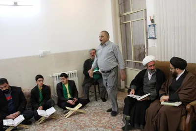 جلسه قرائت قرآن منزل استاد محمدرضا مجاهد در یزد