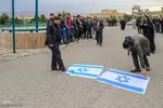 زنجیره انسانی دانش آموزان و کادر درمان تبریز در حمایت از مظلومان غزه‎