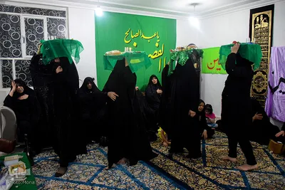 مراسم سینی حضرت قاسم(ع) در هیئت بنی‌هاشم اهواز