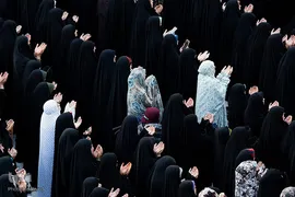 نماز عید فطر در بین‌الحرمین کربلای معلی