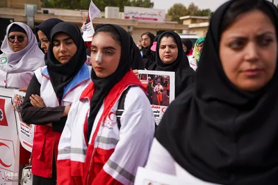 تجمع داوطلبان، امدادگران و کادر درمان جمعیت هلال‌احمر استان فارس‎