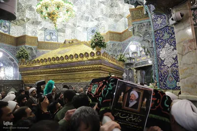 تشییع آیت الله شیخ عبدالنبی نمازی در قم