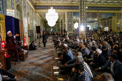 قرائت دعای عرفه در مسجد مقدس جمکران