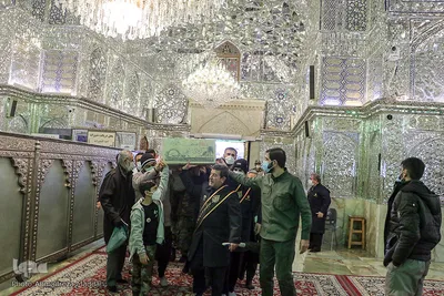 مراسم وداع با پیکر مطهر شهدای تازه تفحص شده در شیراز‎‎