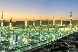 حرم مطهر و نورانی اشرف الانبیاء، حضرت محمد مصطفی(ص) در مدینه منوره