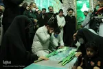 آئین وداع با پیکر شهید عبدالله اسکندری در حرم شاهچراغ(ع)