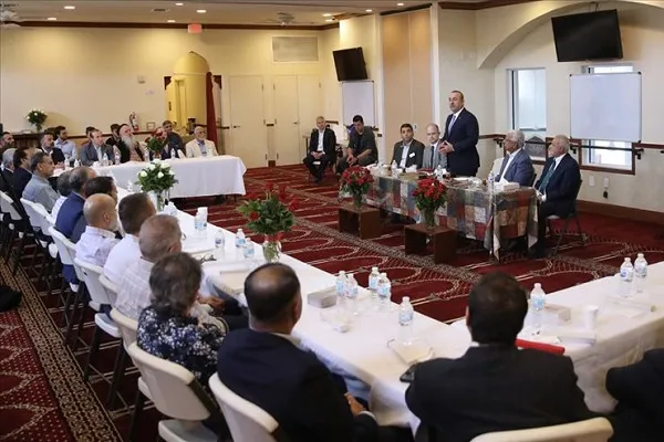 Çavuşoğlu, Miami'de Müslüman toplumun önde gelen isimleriyle görüştü