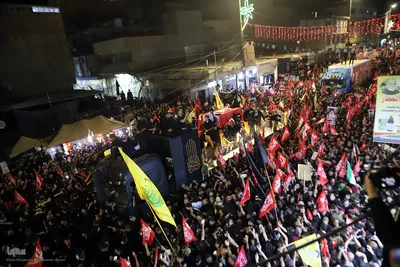 تشییع پیکر مطهر رهبر شهید در کربلا