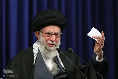 ارتباط تصویری رهبر انقلاب با جمعی از مردم آذربایجان شرقی